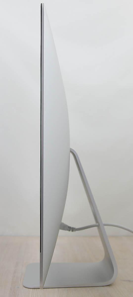 This iMac Core i5 3.0Ghz 27-Inch (Retina 5K, 2019) features a 14-nm 3.0GHz Intel Core i5 processor with 4 independent cores, 6 MB shared level 3 cache, 32GB 2666MHz DDR4 SDRAM memory, a 1Tbyte SSD, and an AMD Radeon Pro 570X graphics card with 4GB of memory. It also features a built-in FaceTime HD camera and stereo speakers. This model features a gorgeous 27-inch 5120×2880 LED-backlit 16:9 widescreen IPS DCI-P3 Retina 5K display. The display bezel is 5mm thick and is made of a solid cast aluminum chassis. Connectivity includes 4x USB 3.0 ports, 2x Thunderbolt 3 (USB-C) ports, Gigabit Ethernet port, 802.11ac Wi-Fi wireless networking capability, and of course Bluetooth 4.2.