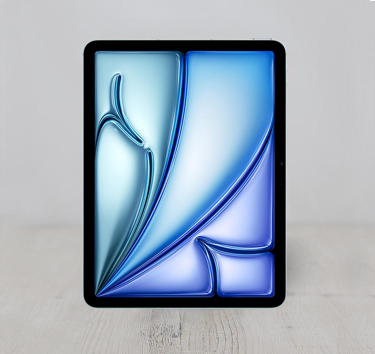 The iPad Air M2 11-Inch (Wi-Fi Only) features a fully-laminated, antireflective 10.86\" LED-backlit 2360x1640 \"Liquid Retina\" display (264 ppi, 500 nits) surrounded by a thin black bezel and packed in a slim aluminum case with rounded corners and flat sides. The iPad Air M2 11\" is powered by a 3.49GHz Apple M2 processor with 8 cores (4 performance cores and 4 efficiency cores), a 9-core GPU, a 16-core Neural Engine, 8 GB of RAM, and 100 GB/s of memory bandwidth. Storage is 128GB. Connectivity includes a USB-C port that supports USB 3 (up to 10 Gb/s), simultaneous dual-band 802.11ax (Wi-Fi 6E) with 2x2 MIMO and Bluetooth 5.3 as well as support for \"Touch ID\" built into the top button. The iPad Air M2 11\" has a single 12 megapixel \"Wide\" rear camera that shoots 4K, and a single landscape 12 megapixel \"Ultra Wide\" front camera that shoots 1080p and supports the \"Center Stage\" feature that automatically pans and zooms to keep subjects in frame (it does not support \"Face ID\", though). It has dual landscape stereo speakers and dual microphones, as well.