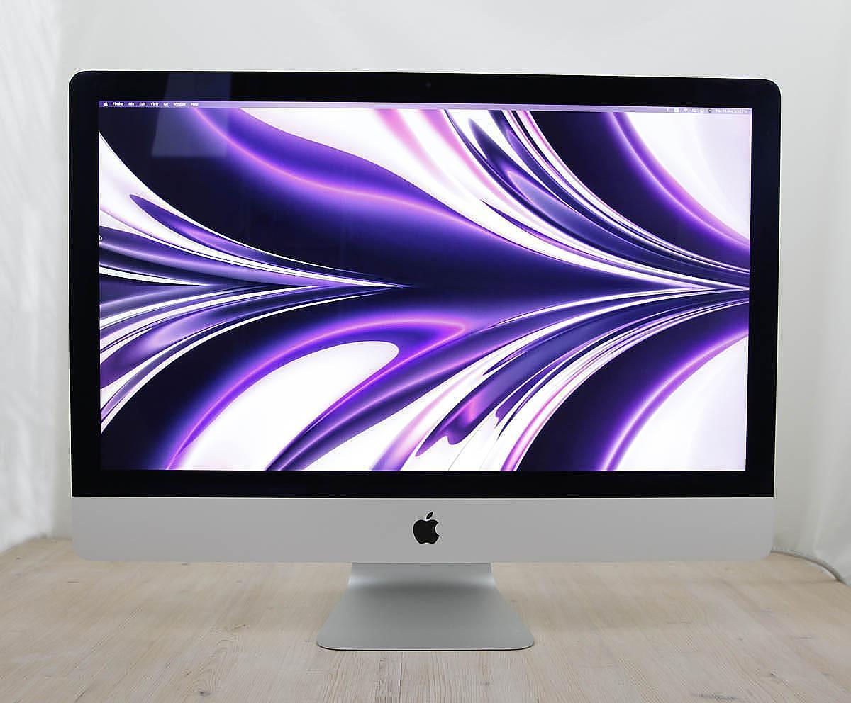 This iMac Core i5 3.0Ghz 27-Inch (Retina 5K, 2019) features a 14-nm 3.0GHz Intel Core i5 processor with 4 independent cores, 6 MB shared level 3 cache, 32GB 2666MHz DDR4 SDRAM memory, a 1Tbyte SSD, and an AMD Radeon Pro 570X graphics card with 4GB of memory. It also features a built-in FaceTime HD camera and stereo speakers. This model features a gorgeous 27-inch 5120×2880 LED-backlit 16:9 widescreen IPS DCI-P3 Retina 5K display. The display bezel is 5mm thick and is made of a solid cast aluminum chassis. Connectivity includes 4x USB 3.0 ports, 2x Thunderbolt 3 (USB-C) ports, Gigabit Ethernet port, 802.11ac Wi-Fi wireless networking capability, and of course Bluetooth 4.2.