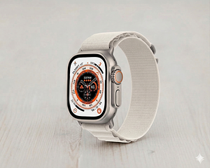 Πιστοποιημένο σύμφωνα με τις «σχετικές πτυχές» των στρατιωτικών προτύπων ανθεκτικότητας (MIL-STD- 810H) και με δυνατότητα κολύμβησης και αναψυχής σε βάθος έως 40 μέτρα (EN13319), το Apple Watch Ultra είναι η πρώτη απόπειρα της Apple στα ρολόγια αντοχής για όσους ενδιαφέρονται για αθλήματα και υπαίθριες δραστηριότητες. Είναι σημαντικά μεγαλύτερο και διαφημίζεται ως «φωτεινότερο και ισχυρότερο» από τα προηγούμενα και σύγχρονα μοντέλα Apple Watch. Όλα τα μοντέλα Apple Watch Ultra μπορούν να συνδεθούν στο Διαδίκτυο χωρίς «tethered» iPhone, αλλά εξακολουθούν να προορίζονται για χρήση με iPhone 8 ή νεότερη έκδοση με iOS 16 ή νεότερη έκδοση για ορισμένες λειτουργίες. Κάθε συσκευή Apple Watch Ultra ελέγχεται με ένα Digital Crown με απτική ανάδραση και μια οθόνη αφής, εκτός από δύο κουμπιά – ένα ασημένιο κάτω από το Digital Crown και ένα πορτοκαλί κουμπί «Ενέργειας» στην αντίθετη πλευρά του περιβλήματος. Όλα τα μοντέλα Apple Watch Ultra χρησιμοποιούν περίβλημα 49 mm και διαθέτουν οθόνη OLED LTPO \"Always-On Retina\" 410x502 με κρύσταλλο ζαφειριού, σε μια \"φυσική\" ασημένια θήκη από τιτάνιο, καθώς και ένα κεραμικό και κρύσταλλο ζαφειριού στο πίσω μέρος που συνδέεται και με τον φορτιστή.