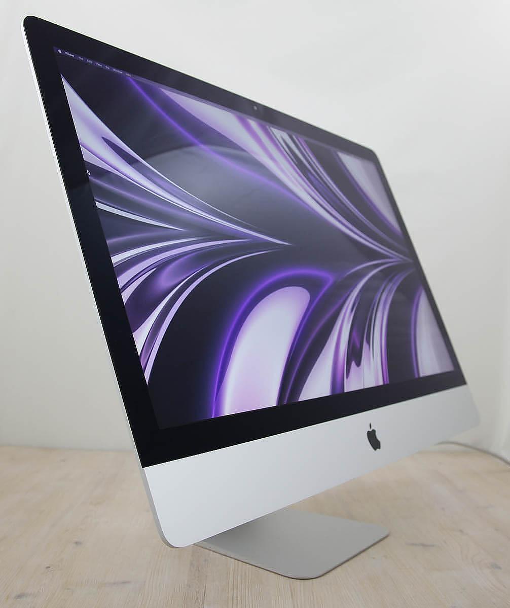 This iMac Core i5 3.0Ghz 27-Inch (Retina 5K, 2019) features a 14-nm 3.0GHz Intel Core i5 processor with 4 independent cores, 6 MB shared level 3 cache, 32GB 2666MHz DDR4 SDRAM memory, a 1Tbyte SSD, and an AMD Radeon Pro 570X graphics card with 4GB of memory. It also features a built-in FaceTime HD camera and stereo speakers. This model features a gorgeous 27-inch 5120×2880 LED-backlit 16:9 widescreen IPS DCI-P3 Retina 5K display. The display bezel is 5mm thick and is made of a solid cast aluminum chassis. Connectivity includes 4x USB 3.0 ports, 2x Thunderbolt 3 (USB-C) ports, Gigabit Ethernet port, 802.11ac Wi-Fi wireless networking capability, and of course Bluetooth 4.2.