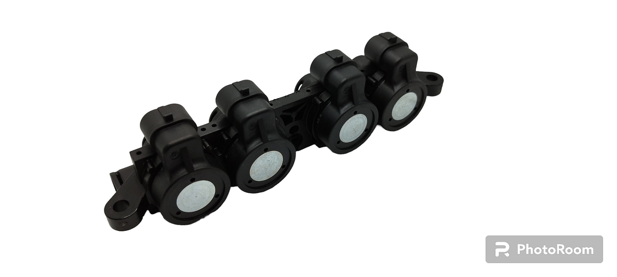 AEB Rail 4 injectors - Rail polymer with 4 nozzles