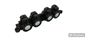 AEB Rail 4 injectors - Rail polymer with 4 nozzles