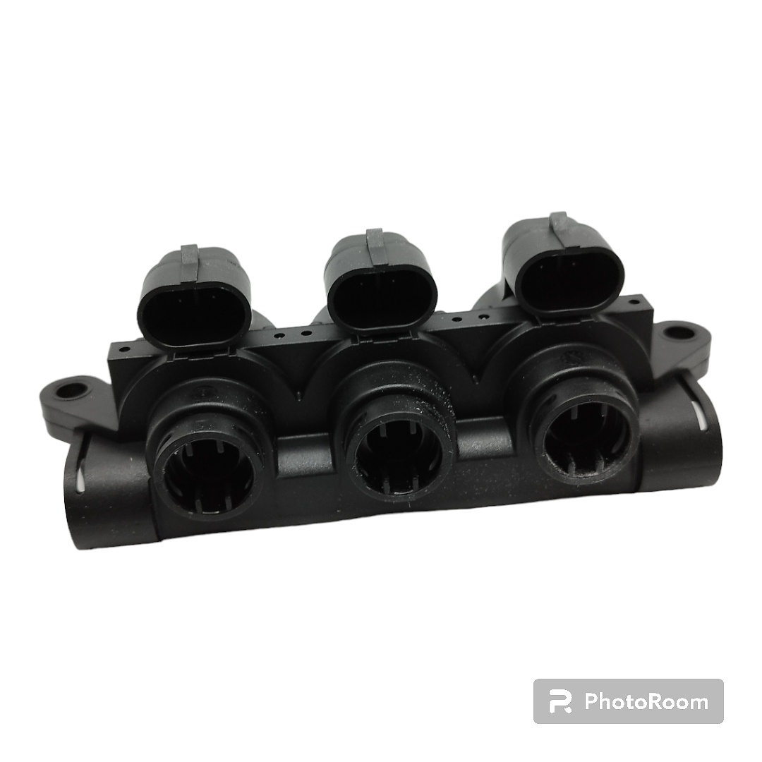 AEB Rail 3 injectors - Rail polymer with 3 nozzles