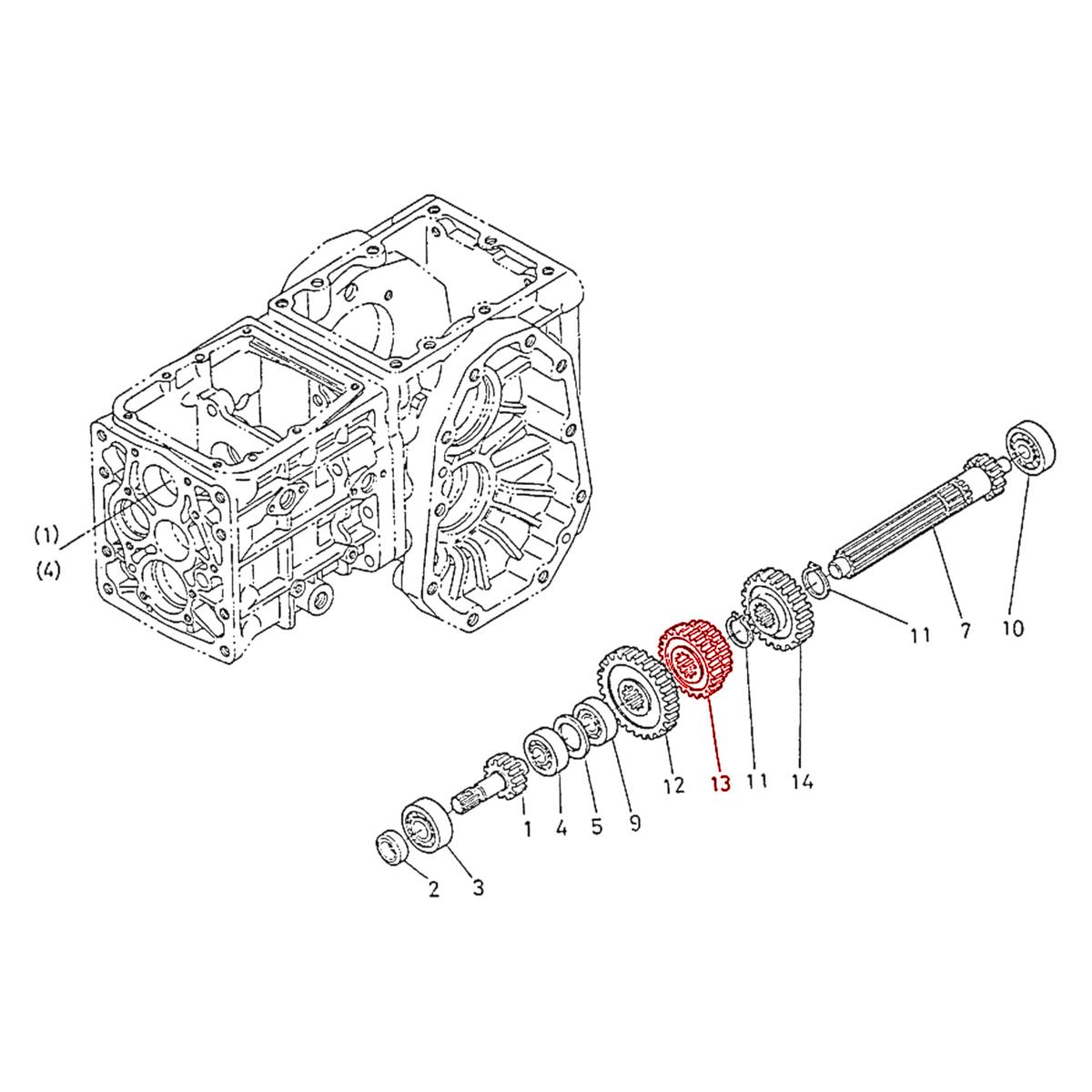 Gear 19-24 teeth Kubota 66621-14530. Used and new spare parts, imported from Japan in excellent condition. Find genuine - original and aftermarket spare parts for all Kubota tractors at affordable prices.