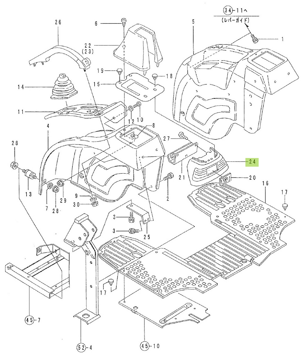 Φανάρι Πίσω Yanmar 1W3859-60500. Ανταλλακτικά μεταχειρισμένα και καινούρια, εισαγόμενα από την Ιαπωνία σε άριστη κατάσταση. Βρείτε γνήσια - original και ιμιτασιόν - aftermarket ανταλλακτικά για όλα τα Kubota σε προσιτές τιμές.