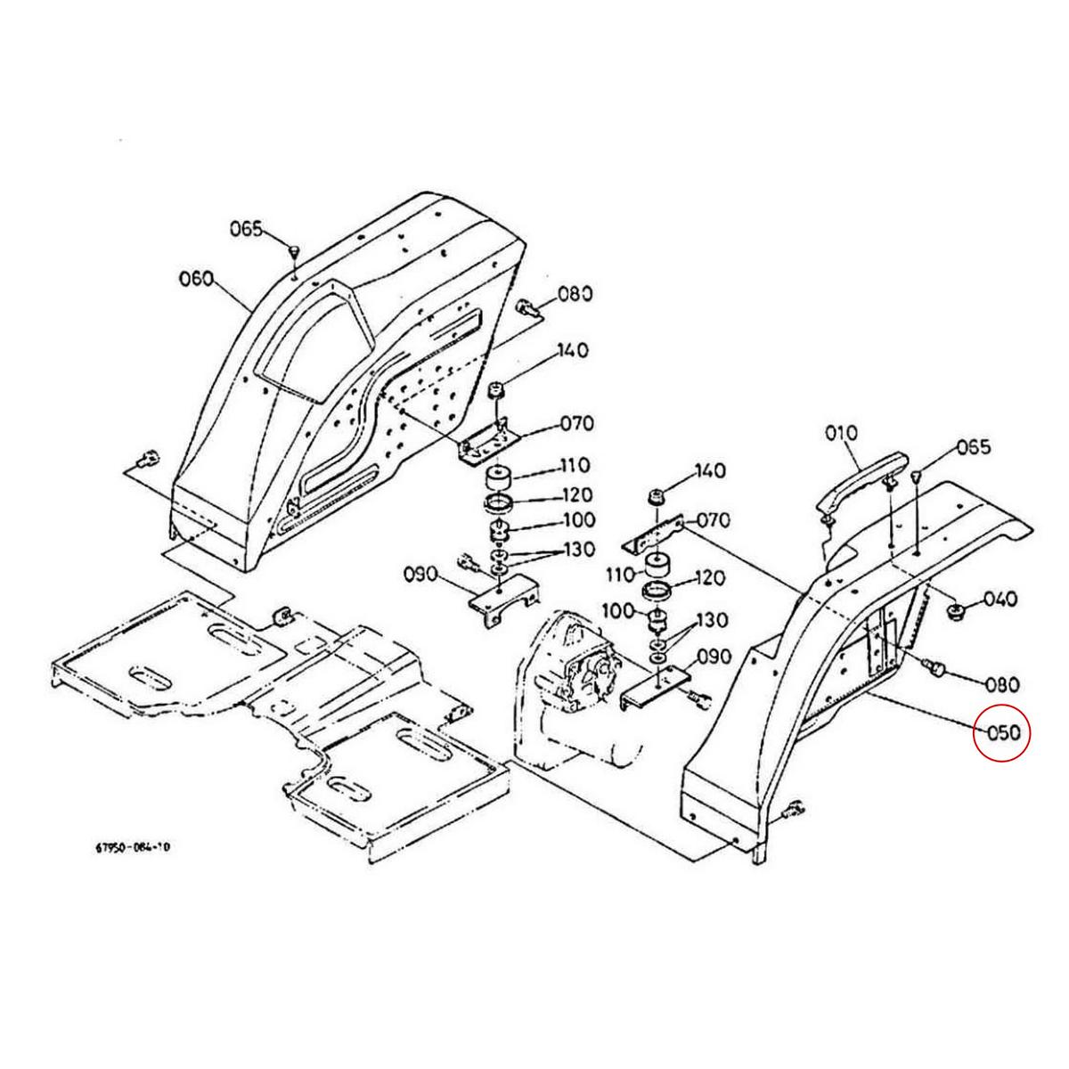 Kubota Φτερό αριστερό 67950-52510. Ανταλλακτικά μεταχειρισμένα και καινούρια, εισαγόμενα από την Ιαπωνία σε άριστη κατάσταση. Βρείτε γνήσια - original και ιμιτασιόν - aftermarket ανταλλακτικά για όλα τα Kubota σε προσιτές τιμές.