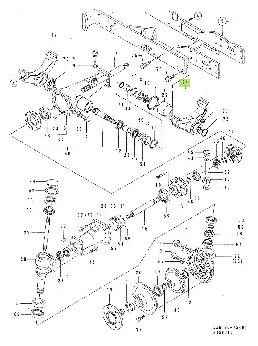 Βάση Εμπρός Άξονα Yanmar 1W3220-17010. Ανταλλακτικά μεταχειρισμένα και καινούρια, εισαγόμενα από την Ιαπωνία σε άριστη κατάσταση. Βρείτε γνήσια - original και ιμιτασιόν - aftermarket ανταλλακτικά για όλα τα Kubota σε προσιτές τιμές.