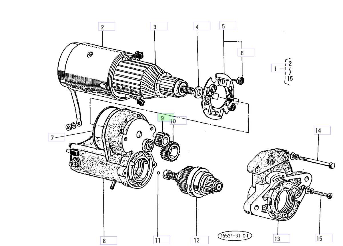 Γρανάζι Μειωτήρα Μίζας Kubota 15521-63260. Ανταλλακτικά μεταχειρισμένα και καινούρια, εισαγόμενα από την Ιαπωνία σε άριστη κατάσταση. Βρείτε γνήσια - original και ιμιτασιόν - aftermarket ανταλλακτικά για όλα τα Kubota σε προσιτές τιμές.