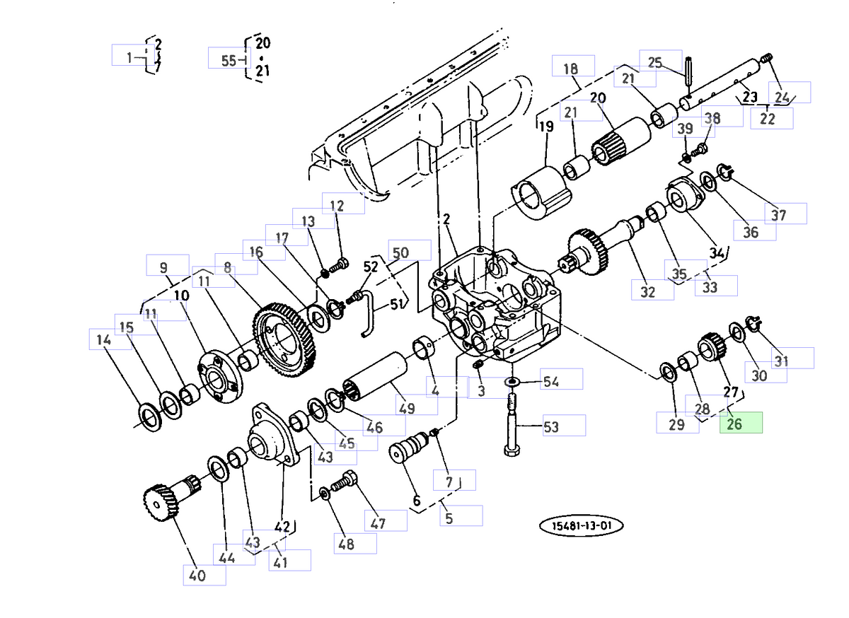 Γρανάζι Αντίβαρου Kubota 15451-26020. Ανταλλακτικά μεταχειρισμένα και καινούρια, εισαγόμενα από την Ιαπωνία σε άριστη κατάσταση. Βρείτε γνήσια - original και ιμιτασιόν - aftermarket ανταλλακτικά για όλα τα Kubota σε προσιτές τιμές.