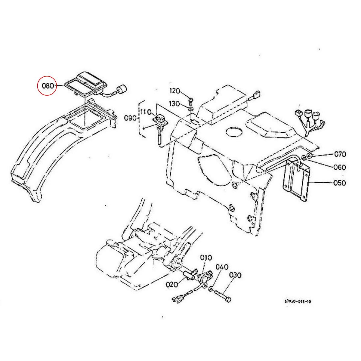 Kubota Χειριστήριο 67950-24630. Ανταλλακτικά μεταχειρισμένα και καινούρια, εισαγόμενα από την Ιαπωνία σε άριστη κατάσταση. Βρείτε γνήσια - original και ιμιτασιόν - aftermarket ανταλλακτικά για όλα τα Kubota σε προσιτές τιμές.