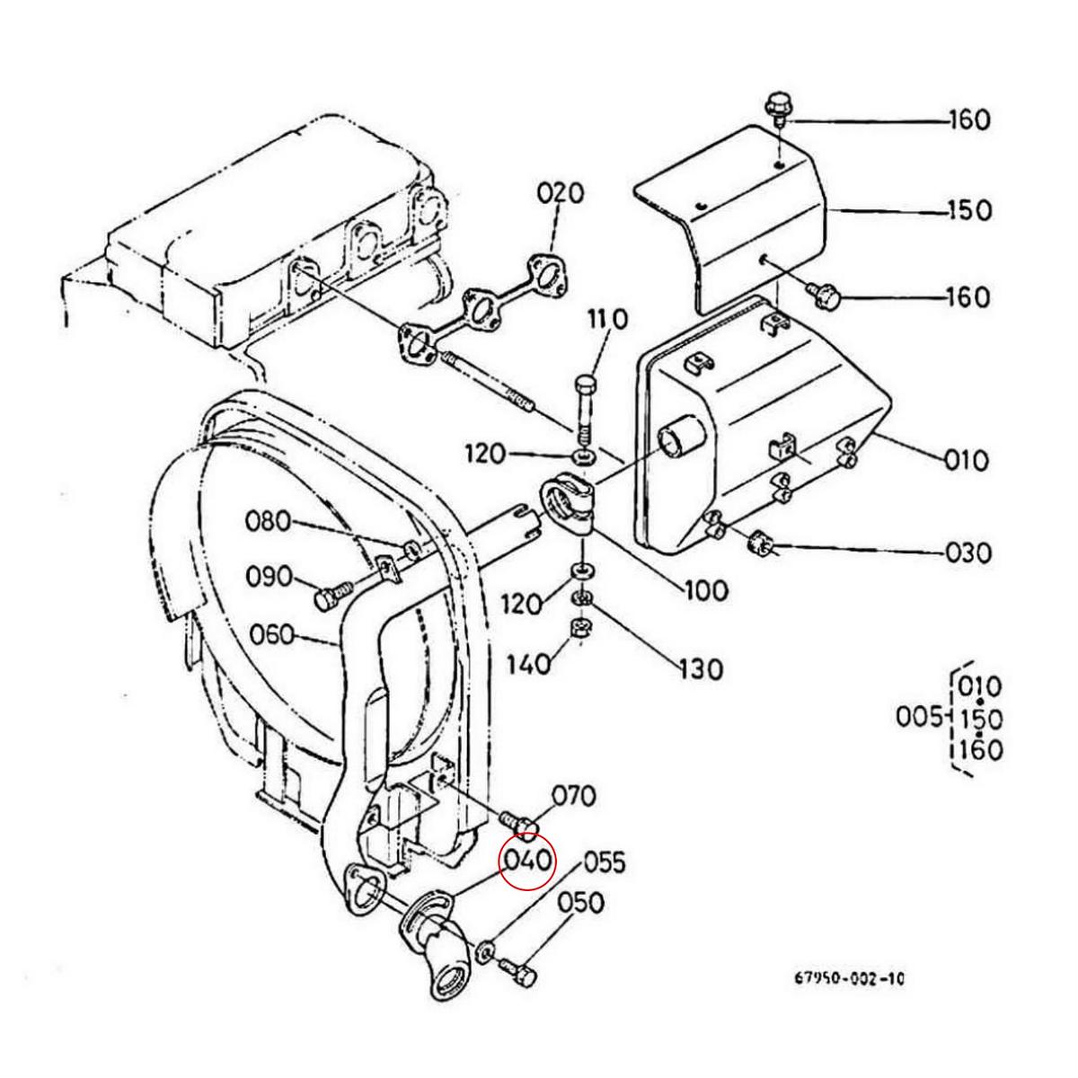 Kubota Σωληνάκι εξάτμησης 67950-54620. Ανταλλακτικά μεταχειρισμένα και καινούρια, εισαγόμενα από την Ιαπωνία σε άριστη κατάσταση. Βρείτε γνήσια - original και ιμιτασιόν - aftermarket ανταλλακτικά για όλα τα Kubota σε προσιτές τιμές.