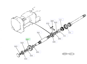 Γρανάζι 22 Δόντια Kubota 35593-41220