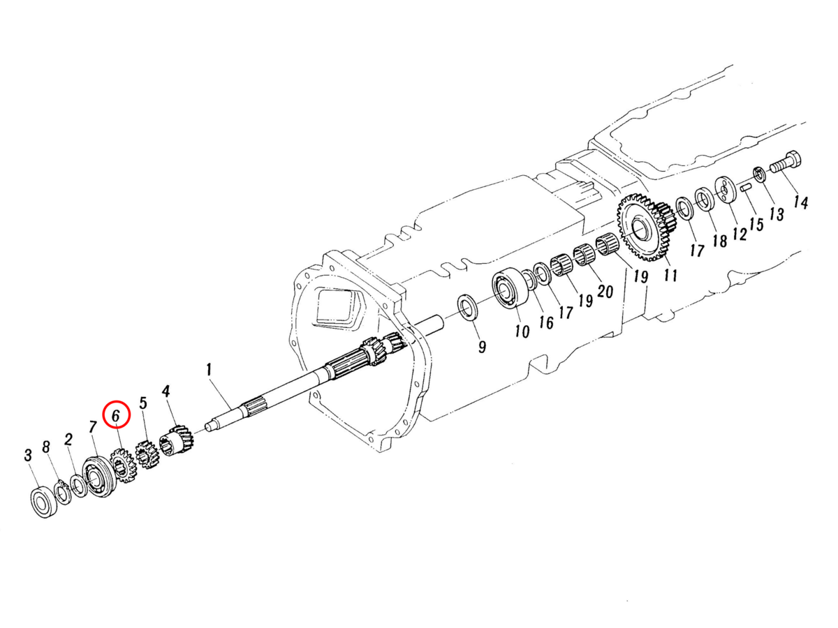 Γρανάζι 18 δόντια Kubota: 38240-21540. Ανταλλακτικά μεταχειρισμένα και καινούρια, εισαγόμενα από την Ιαπωνία σε άριστη κατάσταση. Βρείτε γνήσια - original και ιμιτασιόν - aftermarket ανταλλακτικά για όλα τα Kubota σε προσιτές τιμές.