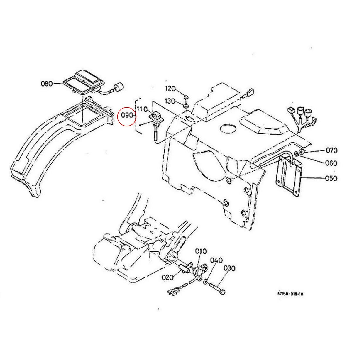 Kubota Διακόπτης 67950-26640. Ανταλλακτικά μεταχειρισμένα και καινούρια, εισαγόμενα από την Ιαπωνία σε άριστη κατάσταση. Βρείτε γνήσια - original και ιμιτασιόν - aftermarket ανταλλακτικά για όλα τα Kubota σε προσιτές τιμές.