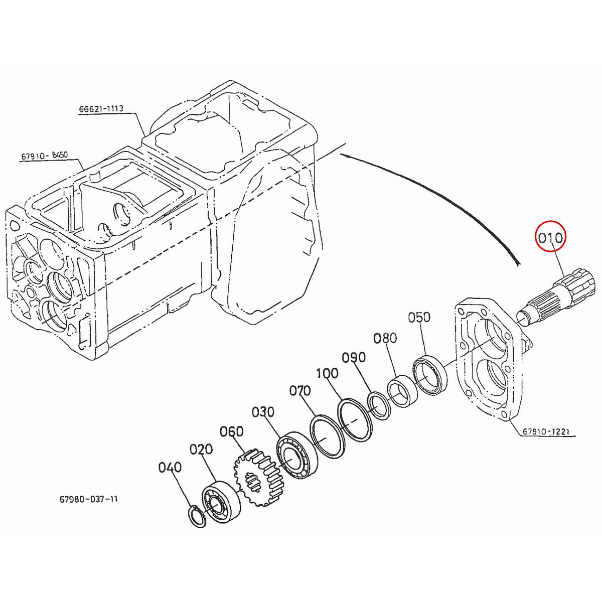 Kubota Άξονας PTO 67910-14710. Ανταλλακτικά μεταχειρισμένα και καινούρια, εισαγόμενα από την Ιαπωνία σε άριστη κατάσταση. Βρείτε γνήσια - original και ιμιτασιόν - aftermarket ανταλλακτικά για όλα τα Kubota σε προσιτές τιμές.