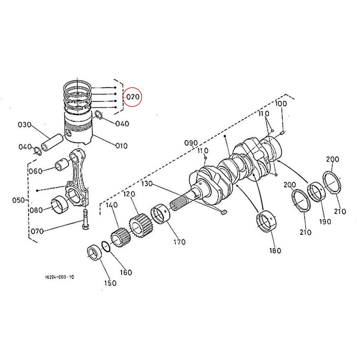 Kubota Ελατήρια εμβόλου +0.5mm 16261-21090. Ανταλλακτικά μεταχειρισμένα και καινούρια, εισαγόμενα από την Ιαπωνία σε άριστη κατάσταση. Βρείτε γνήσια - original και ιμιτασιόν - aftermarket ανταλλακτικά για όλα τα Kubota σε προσιτές τιμές.