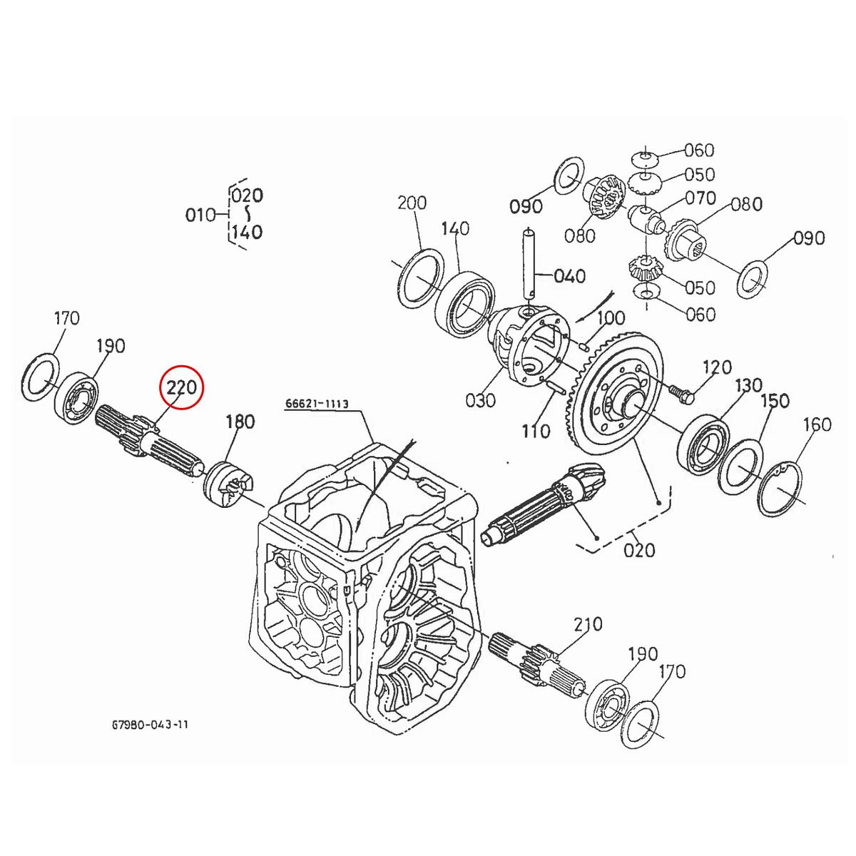 Kubota Άξονας φρένου δεξιά 67980-14930. Ανταλλακτικά μεταχειρισμένα και καινούρια, εισαγόμενα από την Ιαπωνία σε άριστη κατάσταση. Βρείτε γνήσια - original και ιμιτασιόν - aftermarket ανταλλακτικά για όλα τα Kubota σε προσιτές τιμές.