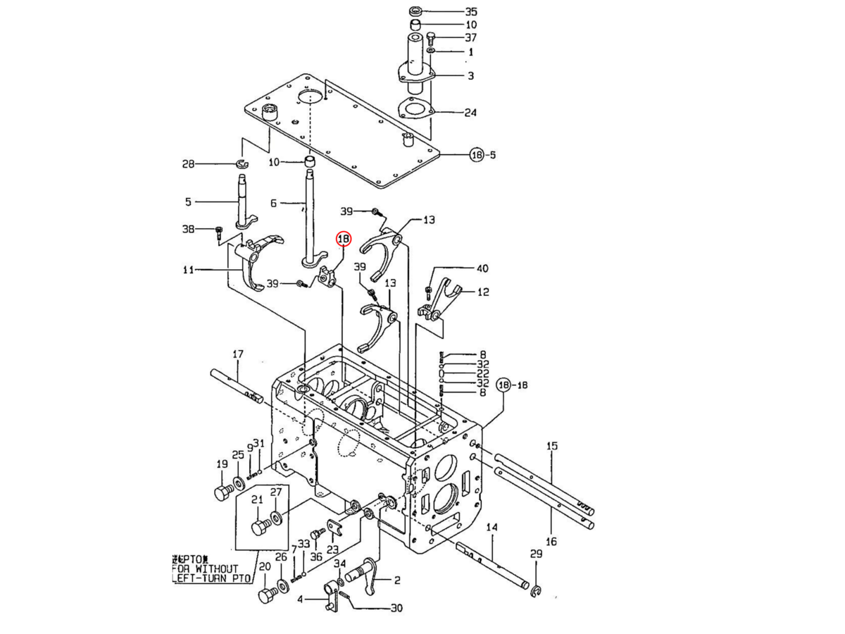 Fork Yanmar: 1W3243-20810. Used and new spare parts, imported from Japan in excellent condition. Find genuine - original and aftermarket spare parts for all Yanmar tractors at affordable price.