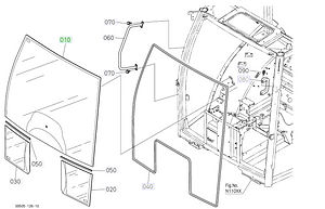 Τζάμι Εμπρός Παρμπρίζ Kubota 3S205-70510. Ανταλλακτικά μεταχειρισμένα και καινούρια, εισαγόμενα από την Ιαπωνία σε άριστη κατάσταση. Βρείτε γνήσια - original και ιμιτασιόν - aftermarket ανταλλακτικά για όλα τα Kubota σε προσιτές τιμές.