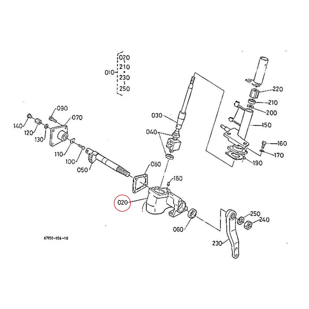 Kubota Κοβώτιο τιμονιού 67111-41110. Ανταλλακτικά μεταχειρισμένα και καινούρια, εισαγόμενα από την Ιαπωνία σε άριστη κατάσταση. Βρείτε γνήσια - original και ιμιτασιόν - aftermarket ανταλλακτικά για όλα τα Kubota σε προσιτές τιμές.