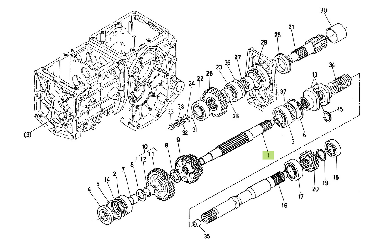 Άξονας 3ος Kubota 66706-14310. Ανταλλακτικά μεταχειρισμένα και καινούρια, εισαγόμενα από την Ιαπωνία σε άριστη κατάσταση. Βρείτε γνήσια - original και ιμιτασιόν - aftermarket ανταλλακτικά για όλα τα Kubota σε προσιτές τιμές.