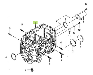 Diff. Case Iseki 1716-241-001-20. Used and new spare parts, imported from Japan in excellent condition. Find genuine - original and aftermarket spare parts for all Kubota tractors at affordable prices.
