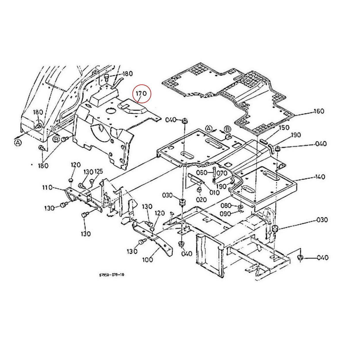 Kubota Κάλυμα 67950-51390. Ανταλλακτικά μεταχειρισμένα και καινούρια, εισαγόμενα από την Ιαπωνία σε άριστη κατάσταση. Βρείτε γνήσια - original και ιμιτασιόν - aftermarket ανταλλακτικά για όλα τα Kubota σε προσιτές τιμές.