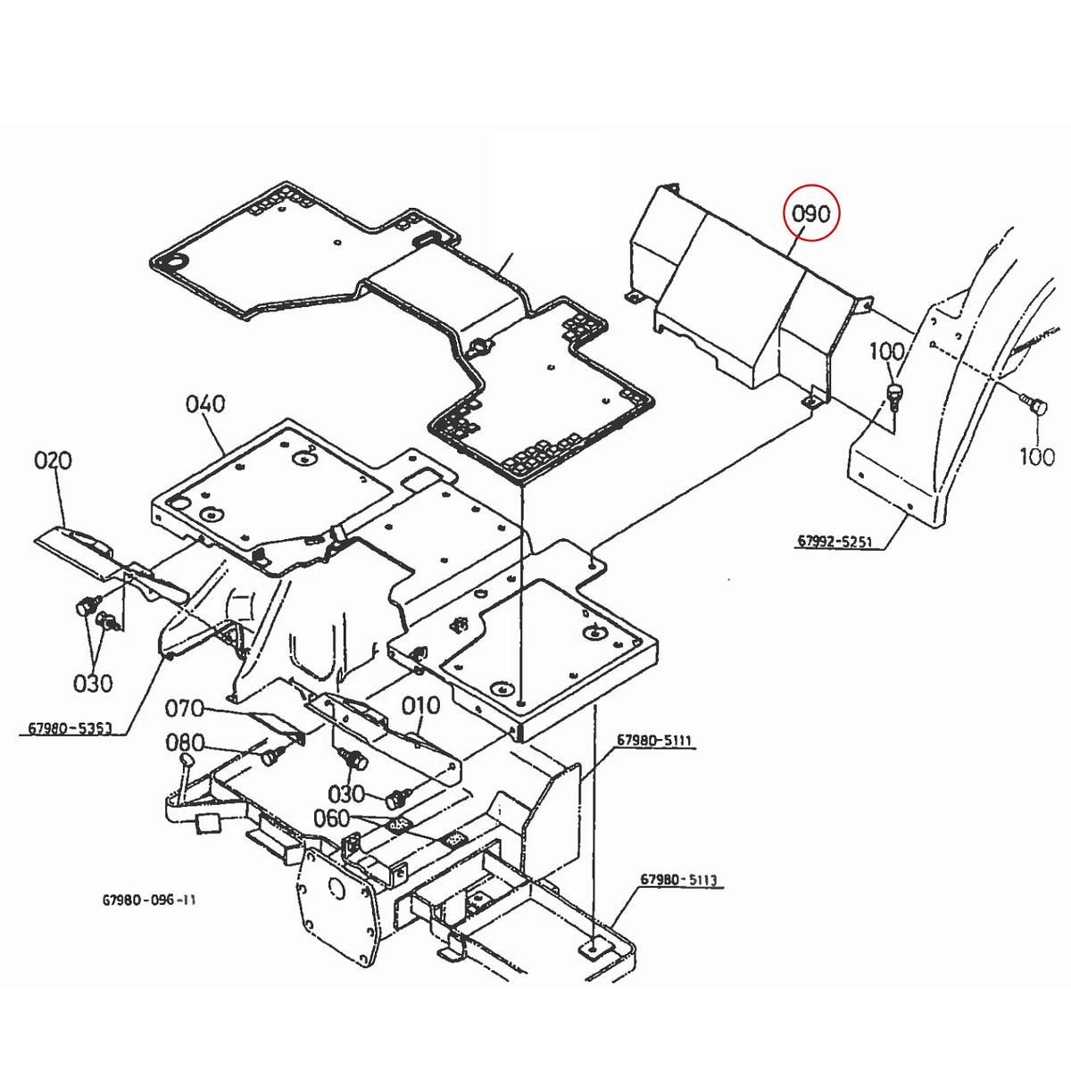 Kubota Κάλυμα 67980-51390. Ανταλλακτικά μεταχειρισμένα και καινούρια, εισαγόμενα από την Ιαπωνία σε άριστη κατάσταση. Βρείτε γνήσια - original και ιμιτασιόν - aftermarket ανταλλακτικά για όλα τα Kubota σε προσιτές τιμές.