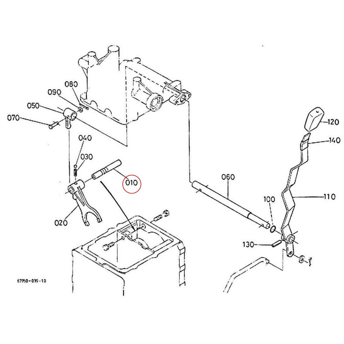 Kubota Άξονας φουρκέτας 67950-18410. Ανταλλακτικά μεταχειρισμένα και καινούρια, εισαγόμενα από την Ιαπωνία σε άριστη κατάσταση. Βρείτε γνήσια - original και ιμιτασιόν - aftermarket ανταλλακτικά για όλα τα Kubota σε προσιτές τιμές.