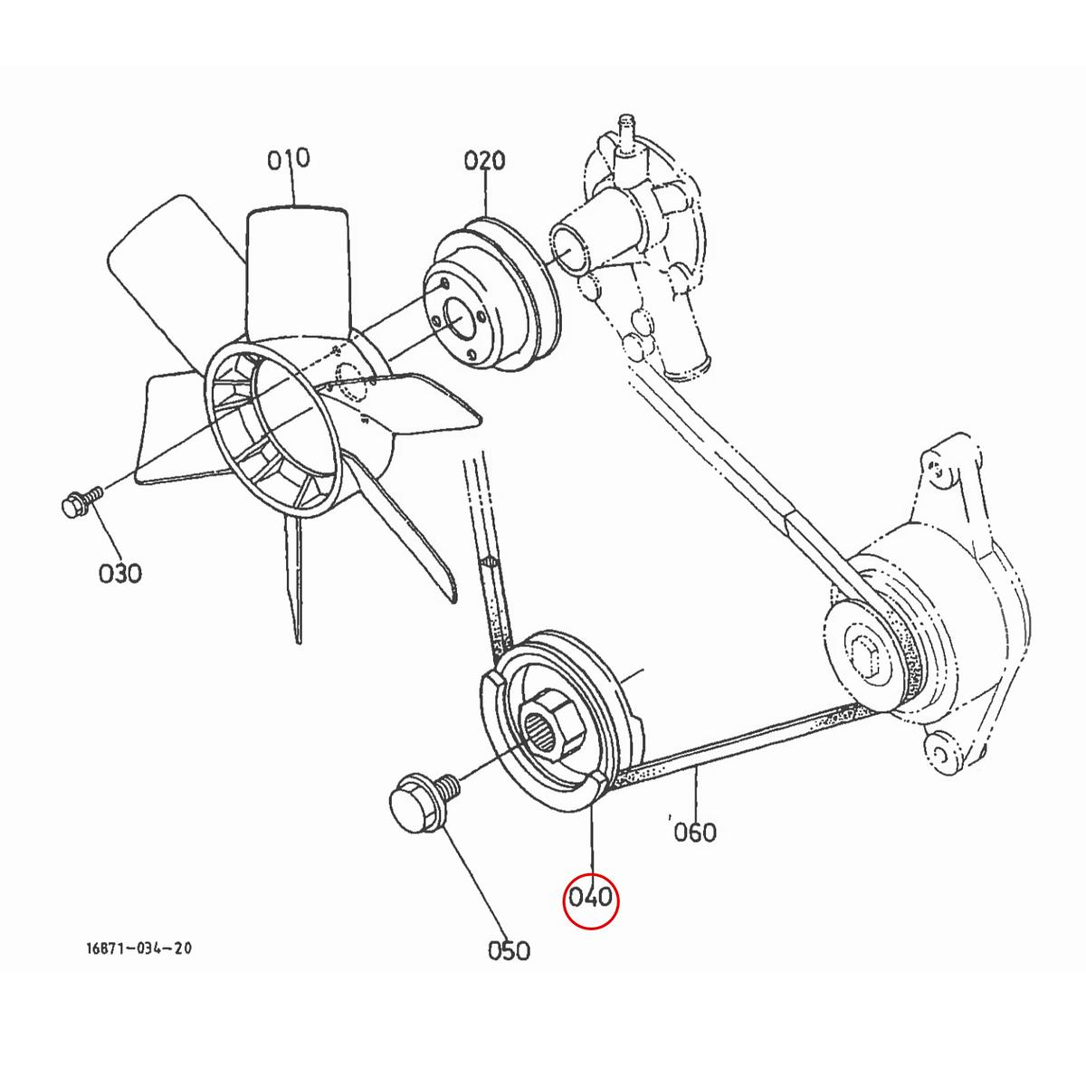 Kubota Τροχαλία 16861-74280. Ανταλλακτικά μεταχειρισμένα και καινούρια, εισαγόμενα από την Ιαπωνία σε άριστη κατάσταση. Βρείτε γνήσια - original και ιμιτασιόν - aftermarket ανταλλακτικά για όλα τα Kubota σε προσιτές τιμές.