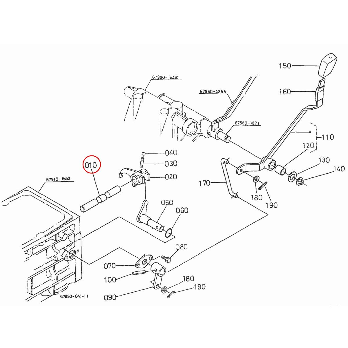 Kubota Άξονας φουρκέτας 67910-18410. Ανταλλακτικά μεταχειρισμένα και καινούρια, εισαγόμενα από την Ιαπωνία σε άριστη κατάσταση. Βρείτε γνήσια - original και ιμιτασιόν - aftermarket ανταλλακτικά για όλα τα Kubota σε προσιτές τιμές.