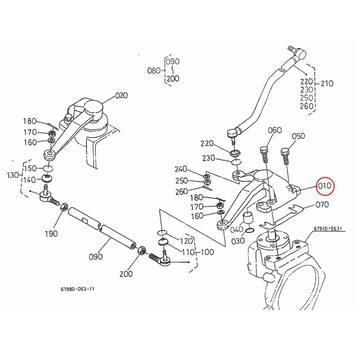 Kubota Μπρακέτο 67910-56410. Ανταλλακτικά μεταχειρισμένα και καινούρια, εισαγόμενα από την Ιαπωνία σε άριστη κατάσταση. Βρείτε γνήσια - original και ιμιτασιόν - aftermarket ανταλλακτικά για όλα τα Kubota σε προσιτές τιμές.