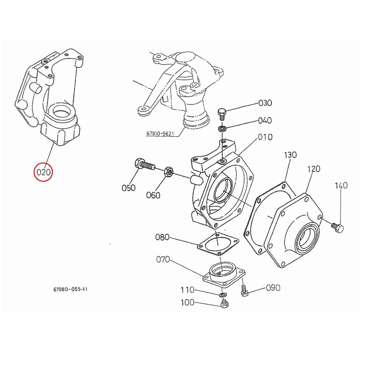Kubota Κιβώτιο τροχού δεξί 67910-56320. Ανταλλακτικά μεταχειρισμένα και καινούρια, εισαγόμενα από την Ιαπωνία σε άριστη κατάσταση. Βρείτε γνήσια - original και ιμιτασιόν - aftermarket ανταλλακτικά για όλα τα Kubota σε προσιτές τιμές.