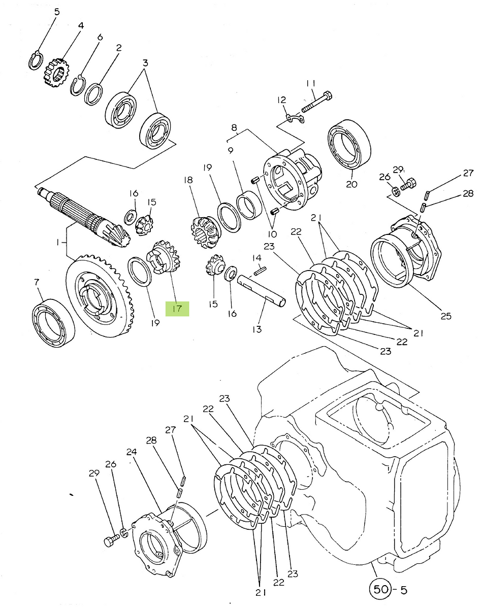Γρανάζι 16Δ πλανητικό Διαφορικο΄ύ Αριστ. Yanmar 194310-31500. Ανταλλακτικά μεταχειρισμένα και καινούρια, εισαγόμενα από την Ιαπωνία σε άριστη κατάσταση. Βρείτε γνήσια - original και ιμιτασιόν - aftermarket ανταλλακτικά για όλα τα Kubota σε προσιτές τιμές.