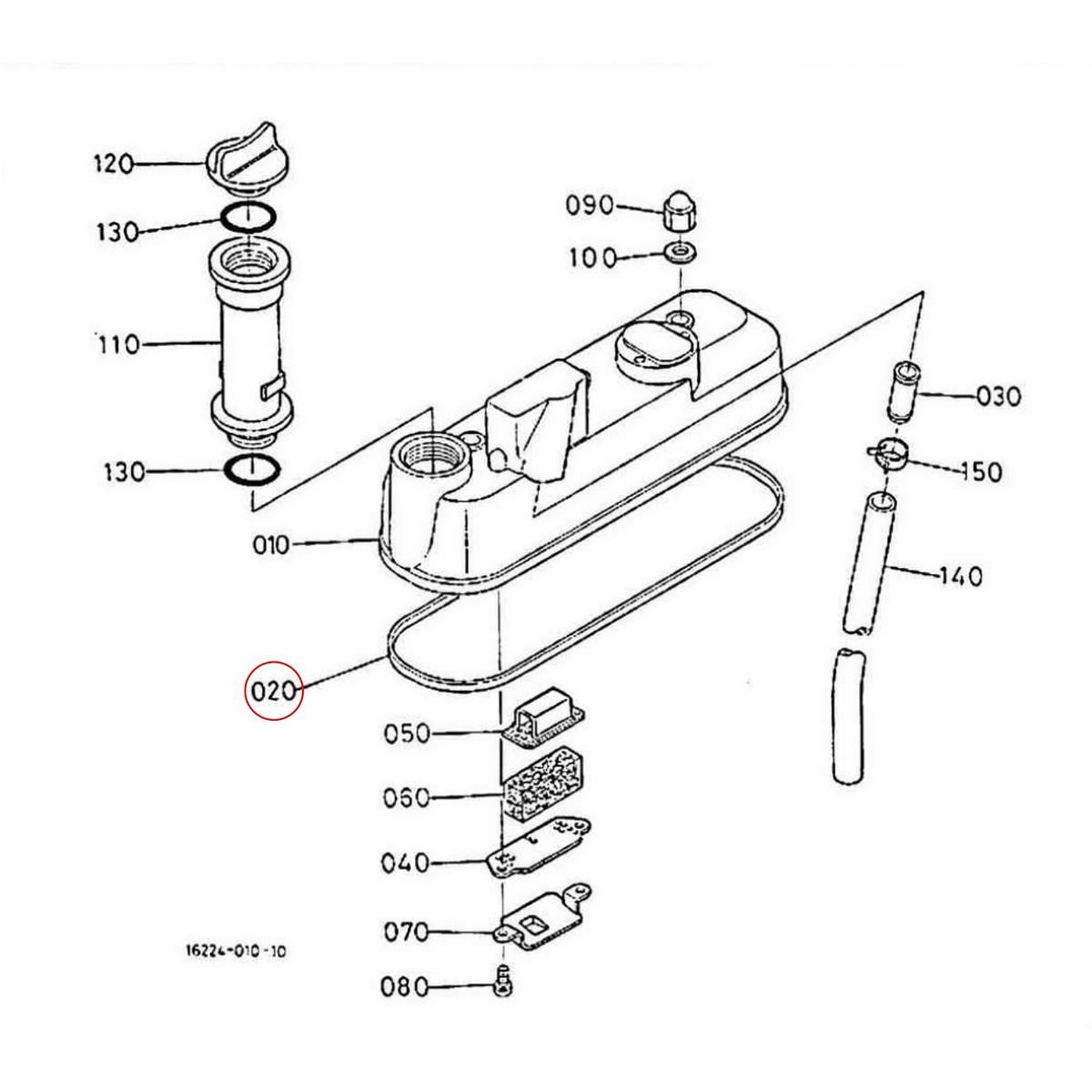 Kubota Λάστιχο ψευτοκάπακου 16261-14520. Ανταλλακτικά μεταχειρισμένα και καινούρια, εισαγόμενα από την Ιαπωνία σε άριστη κατάσταση. Βρείτε γνήσια - original και ιμιτασιόν - aftermarket ανταλλακτικά για όλα τα Kubota σε προσιτές τιμές.