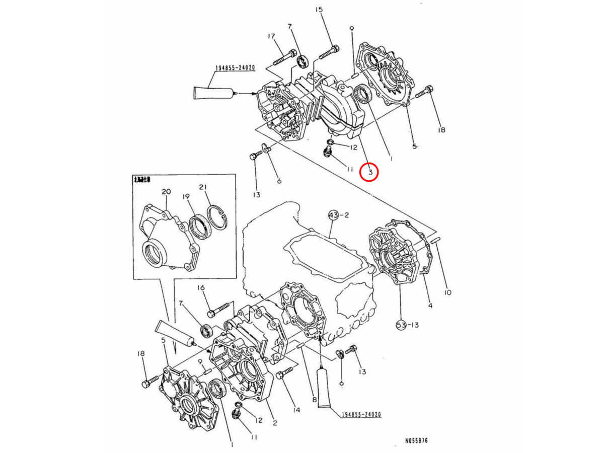 Κιβώτιο τροχού πίσω δεξιά Yanmar: 198421- 32620. Ανταλλακτικά μεταχειρισμένα και καινούρια, εισαγόμενα από την Ιαπωνία σε άριστη κατάσταση. Βρείτε γνήσια - original και ιμιτασιόν - aftermarket ανταλλακτικά για όλα τα Yanmar σε προσιτές τιμές.