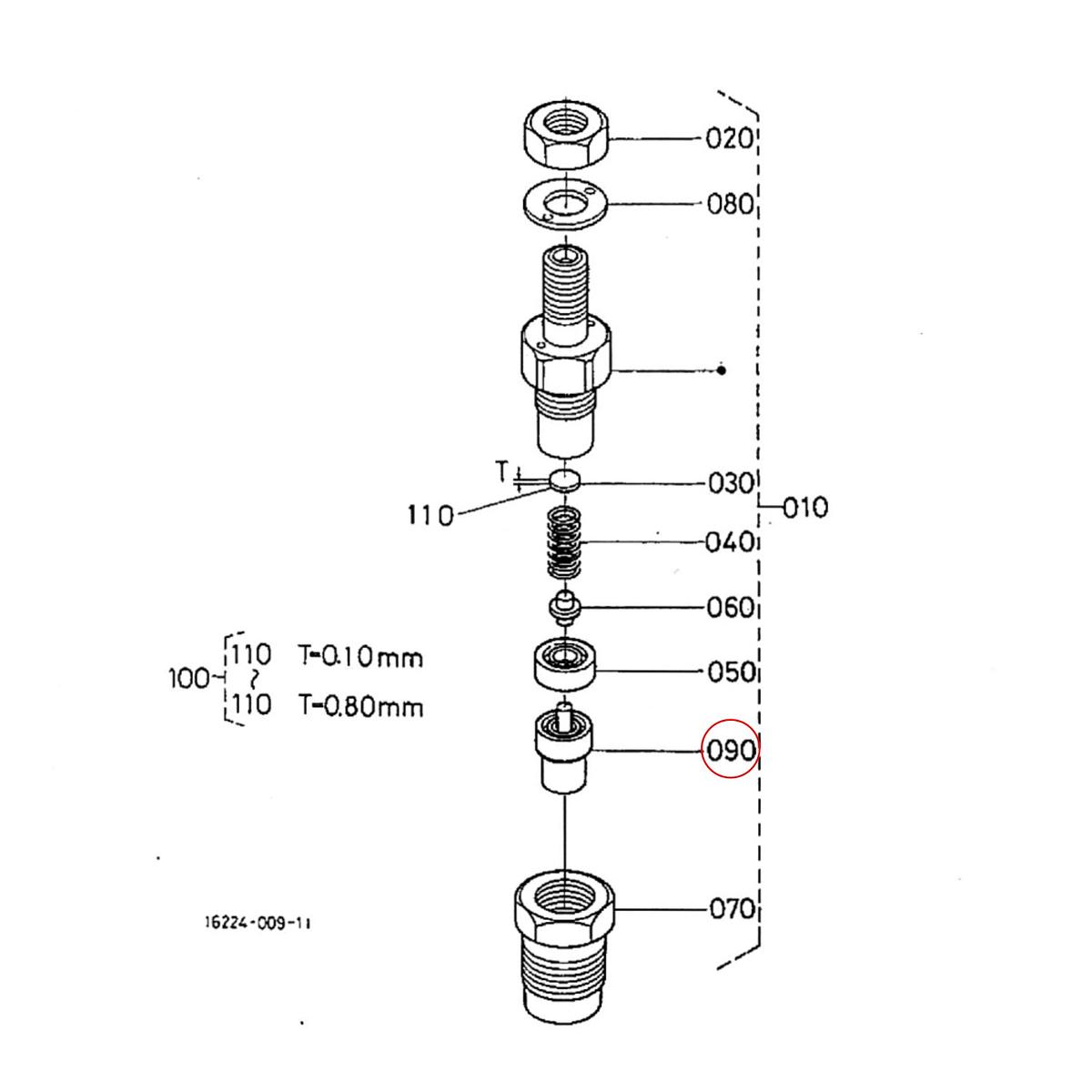 Kubota Ακροφύσιο μπεκ 16032-53610. Ανταλλακτικά μεταχειρισμένα και καινούρια, εισαγόμενα από την Ιαπωνία σε άριστη κατάσταση. Βρείτε γνήσια - original και ιμιτασιόν - aftermarket ανταλλακτικά για όλα τα Kubota σε προσιτές τιμές.