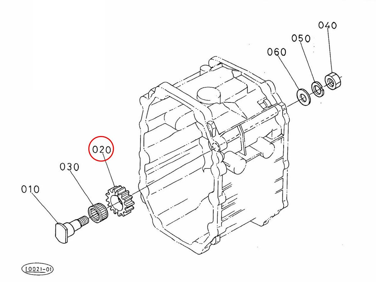 Gear 14 teeth Kubota: 37410-14720. Used and new spare parts, imported from Japan in excellent condition. Find genuine - original and aftermarket spare parts for all Kubota tractors at affordable prices.