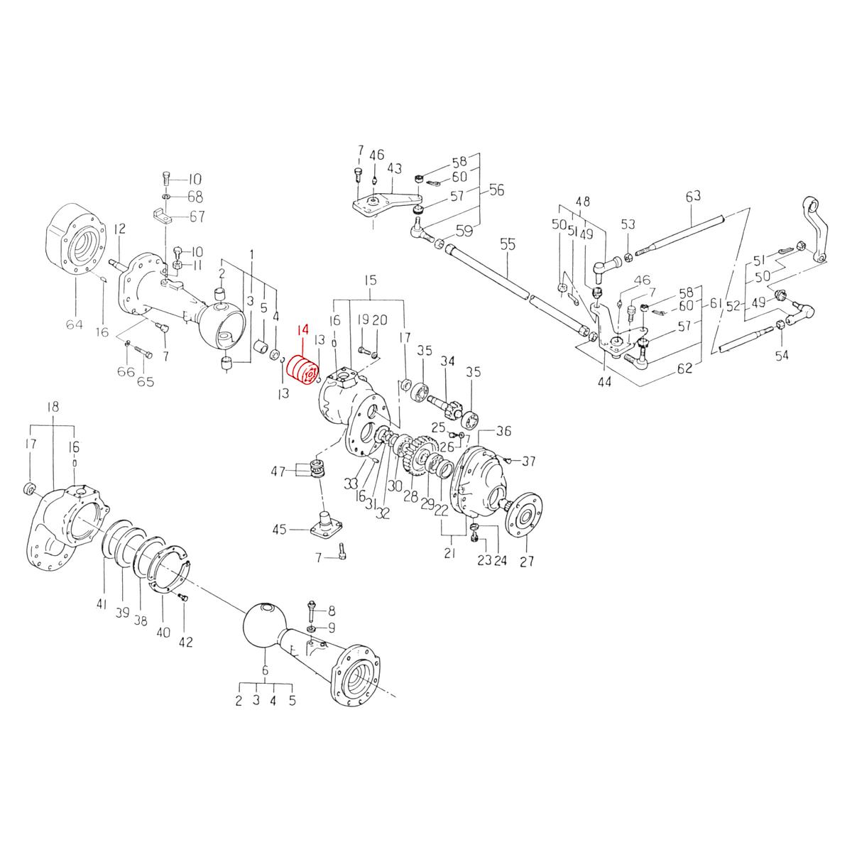 Yoke Assembly Drive75AC BIRFIELD-NTN GK2. Used and new spare parts, imported from Japan in excellent condition. Find genuine - original and aftermarket spare parts for all Kubota tractors at affordable prices.