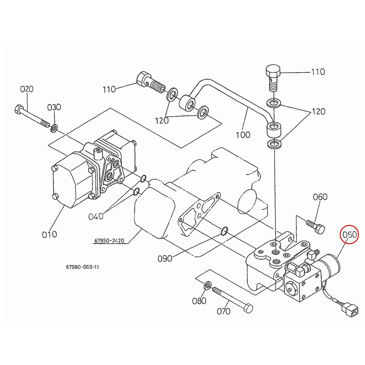 Kubota Ηλεκτροβαλβίδα 67980-24400. Ανταλλακτικά μεταχειρισμένα και καινούρια, εισαγόμενα από την Ιαπωνία σε άριστη κατάσταση. Βρείτε γνήσια - original και ιμιτασιόν - aftermarket ανταλλακτικά για όλα τα Kubota σε προσιτές τιμές.