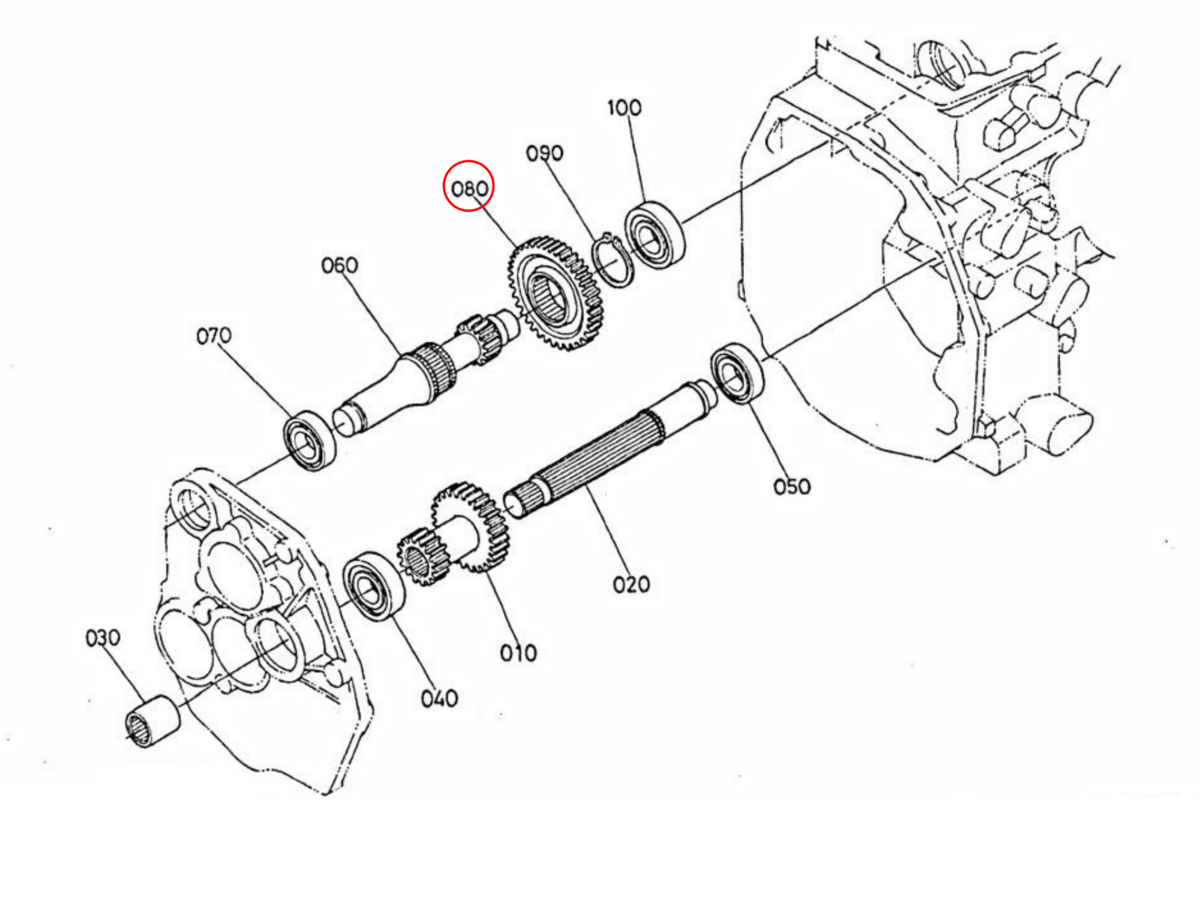 Gear 41 teeth Kubota: 34070-22910. Used and new spare parts, imported from Japan in excellent condition. Find genuine - original and aftermarket spare parts for all Kubota tractors at affordable price.
