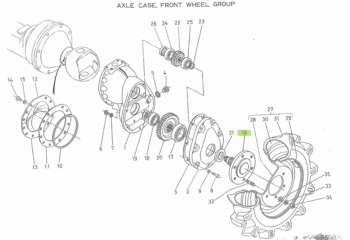 Μουαγιέ Εμπρός Τροχού Kubota 34160-43610. Ανταλλακτικά μεταχειρισμένα και καινούρια, εισαγόμενα από την Ιαπωνία σε άριστη κατάσταση. Βρείτε γνήσια - original και ιμιτασιόν - aftermarket ανταλλακτικά για όλα τα Kubota σε προσιτές τιμές.