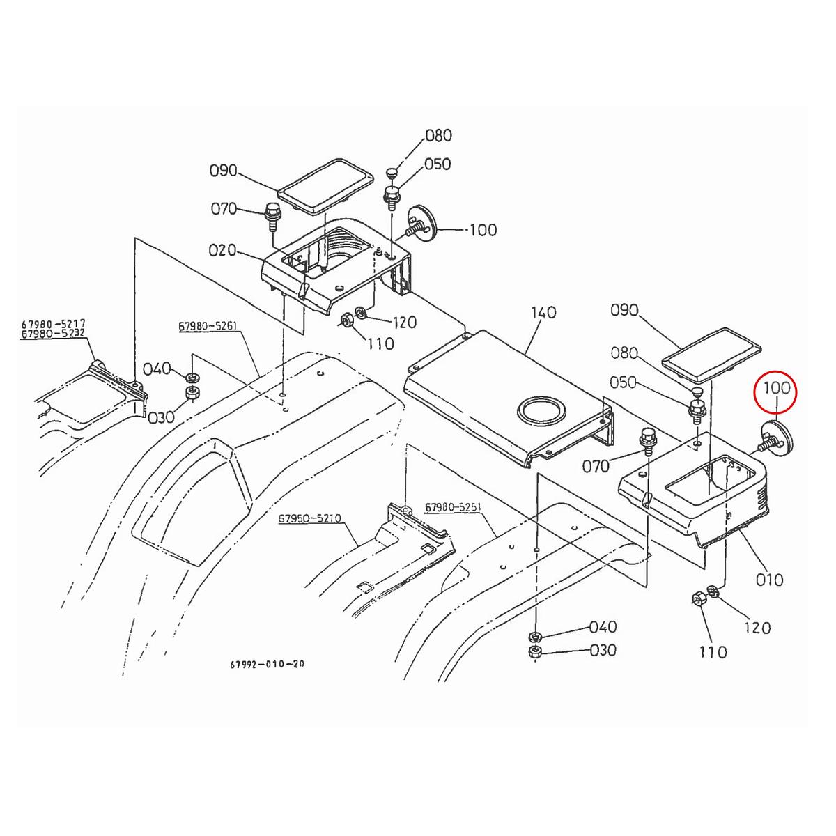Kubota Αντανακλαστικό 67601-55730. Ανταλλακτικά μεταχειρισμένα και καινούρια, εισαγόμενα από την Ιαπωνία σε άριστη κατάσταση. Βρείτε γνήσια - original και ιμιτασιόν - aftermarket ανταλλακτικά για όλα τα Kubota σε προσιτές τιμές.