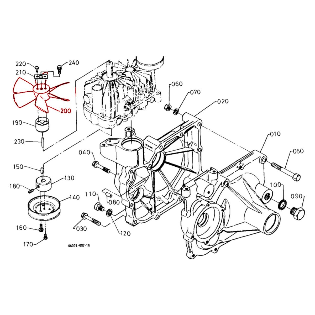 Φτερωτή Kubota 66071-13240. Ανταλλακτικά μεταχειρισμένα και καινούρια, εισαγόμενα από την Ιαπωνία σε άριστη κατάσταση. Βρείτε γνήσια - original και ιμιτασιόν - aftermarket ανταλλακτικά για όλα τα τρακτέρ Kubota σε προσιτές τιμές.