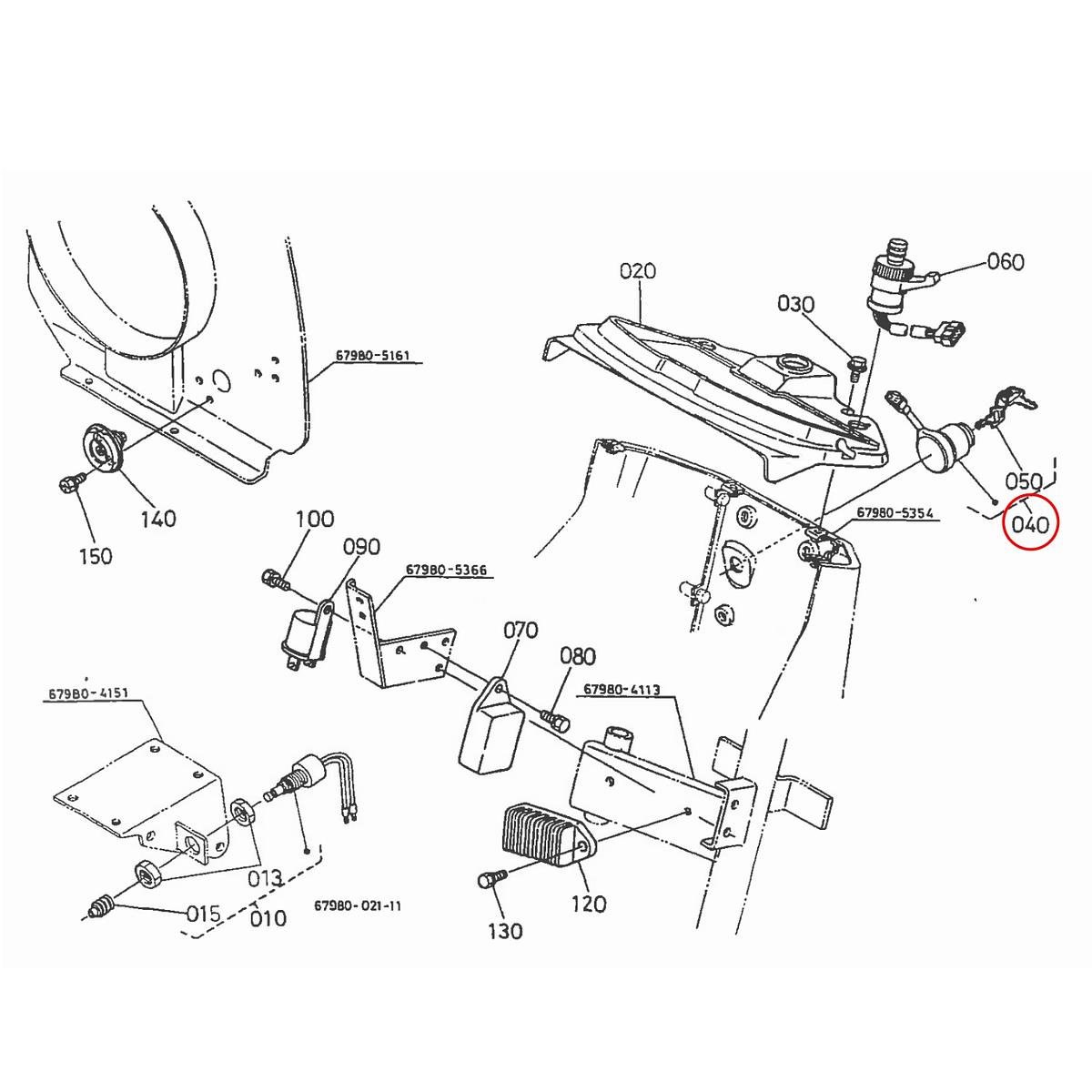 Kubota Διακόπτης εκκίνησης 37410-59110. Ανταλλακτικά μεταχειρισμένα και καινούρια, εισαγόμενα από την Ιαπωνία σε άριστη κατάσταση. Βρείτε γνήσια - original και ιμιτασιόν - aftermarket ανταλλακτικά για όλα τα Kubota σε προσιτές τιμές.