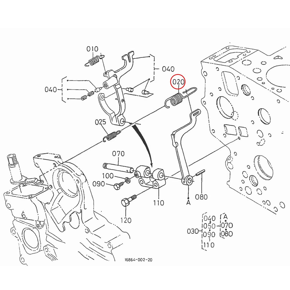 Kubota Ελατήριο 16864-56410. Ανταλλακτικά μεταχειρισμένα και καινούρια, εισαγόμενα από την Ιαπωνία σε άριστη κατάσταση. Βρείτε γνήσια - original και ιμιτασιόν - aftermarket ανταλλακτικά για όλα τα Kubota σε προσιτές τιμές.