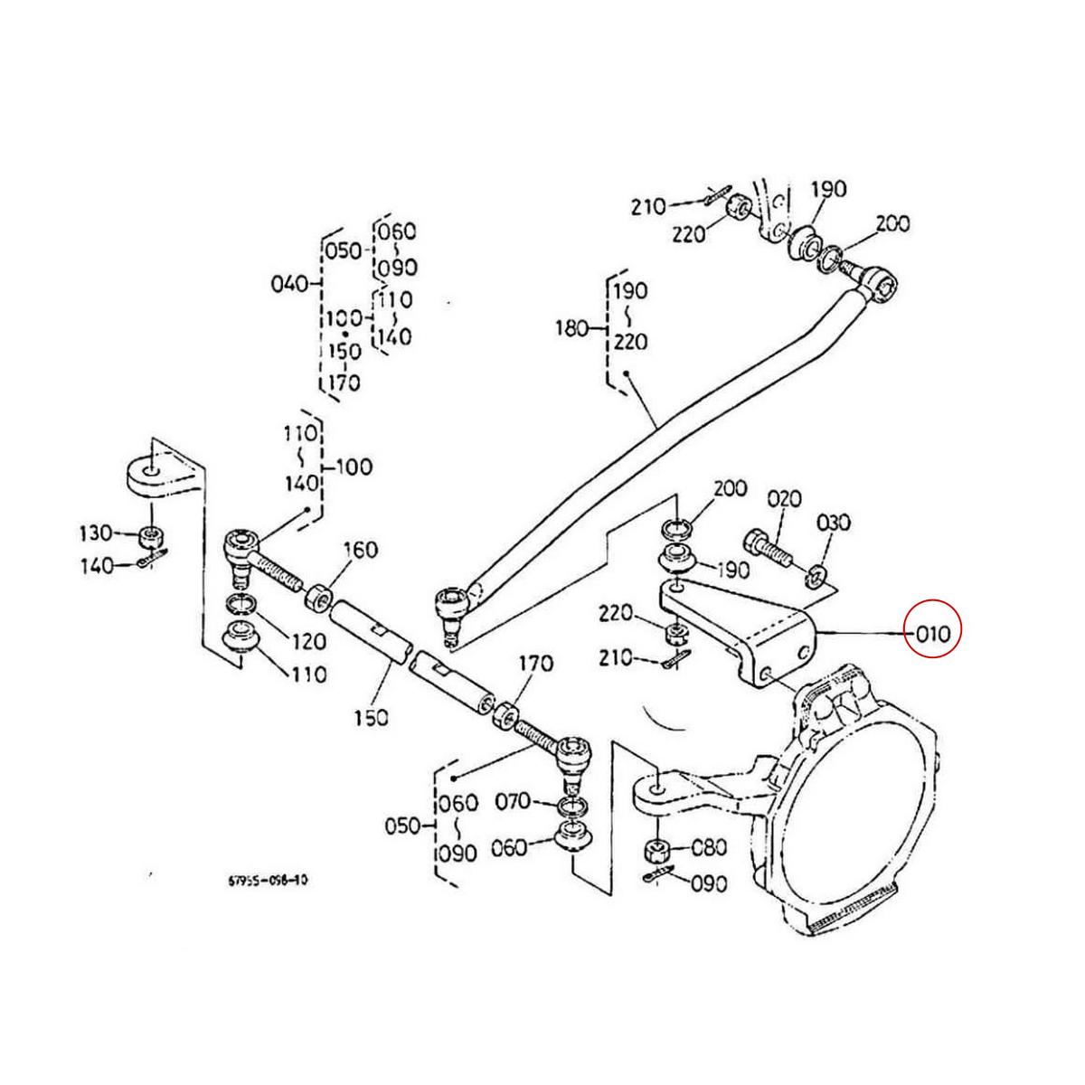 Kubota Μπρακέτο 67950-56410. Ανταλλακτικά μεταχειρισμένα και καινούρια, εισαγόμενα από την Ιαπωνία σε άριστη κατάσταση. Βρείτε γνήσια - original και ιμιτασιόν - aftermarket ανταλλακτικά για όλα τα Kubota σε προσιτές τιμές.