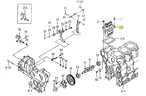 Fuel Pump Iseki 6215-600-052-20. Used and new spare parts, imported from Japan in excellent condition. Find genuine - original and aftermarket spare parts for all Kubota tractors at affordable prices.