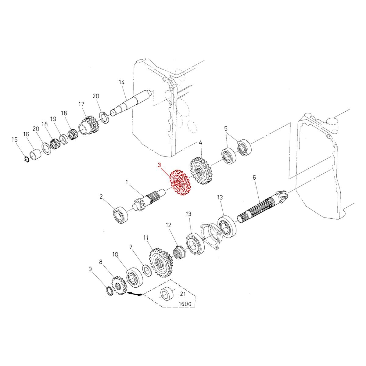 Gear 25 teeth Kubota 67111-15220. Used and new spare parts, imported from Japan in excellent condition. Find genuine - original and aftermarket spare parts for all Kubota tractors at affordable prices.